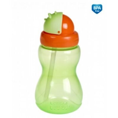 Babies Sport Cup With Flip-Top Straw - 270 Ml - Green