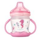 Non-spill Cup Silicon Spout 180ml LOVE & SEA - Pink