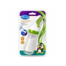 Silicone Feeding Bottle With Spoon 125ml - BPA Free - Green