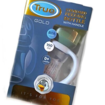 True Standard Feeding Bottle With Handle 150 Ml Blue